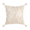 GobekUsa Beige Boho Style Cushion Cover 45x45/30x50cm - Handmade Square Pillow Case