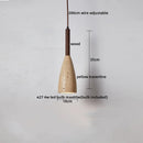 GobekUsa LED Hanging Lamp: Yellow Travertine Japanese Style Pendant Light for Home Decoration