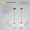 GobekUsa Industrial Loft Glass Pendant Light for Kitchen Restaurant Decor