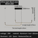 Modern Gold Linear LED Pendant Light
