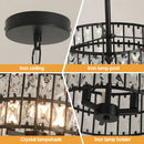 GobekUsa Crystal Chandelier LED Pendant Light for Modern Home Decor