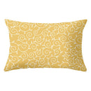 GobekUsa Geometric Striped Curved Rectangle Pillowcase - Yellow Blue Sofa Throw Pillows