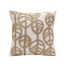 GobekUsa Leaves Embroidered Pillow Cover - 45*45 Decorative Cushion for Living Room
