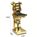 GobekUsa Cartoon Bear Watch Stand & Jewelry Storage Rack - Trendy Resin Ornaments & Celebration Gifts