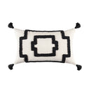 GobekUsa Boho Geometric Tufted Cushion Cover with Fringe - 45X45/30X50CM
