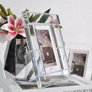 GobekUsa Crystal Glass Cube Photo Frame for Desktop Decor - Home Decor Ornaments