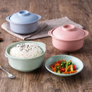 GobekUsa Japanese Style Instant Noodle Rice Bowl with Lid - Healthy Tableware