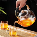 GobekUsa Glass Teapot: Thickened Transparent Kung Fu Tea Set, Perfect for Tea and Coffee.