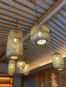 GobekUsa Chinese Zen Art Birdcage Pendant Light for Restaurant Tea Room