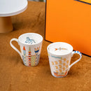 GobekUsa Kids Bone China Tableware Set, Dinner Plates and Bowl, Birthday Gift