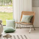 GobekUsa Green Plant Jacquard Pillow Covers for Light Luxury Living Room Decor