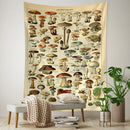 GobekUsa Cactus & Mushroom Girl Tapestry - Hippie Boho Psychedelic Wall Art Decor