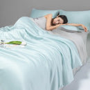 GobekUsa Cool Ice Silk Summer Quilt Set for Single Double Beds