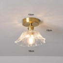 Vintage Flower Glass Pendant Light