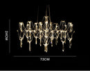 GobekUsa Crystal Chandelier: Luxury Modern Starry Ceiling Light for Living Room, Bedroom, Restaurant