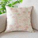 GobekUsa Jacquard Floral Pillow Cover 45x45cm Pink Green Blue Soft Smooth Touch