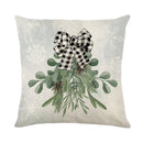 GobekUsa Christmas Snow Elk Pillow Cover for Festive Home Decor