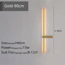 GobekUsa LED Wall Lamp, Modern Minimalist Design, Aluminum, Indoor Lighting, Gold/Black, AC85-260V
