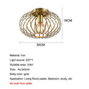 GobekUsa Iron Art Ceiling Light for Living Room Bedroom Hallway Kitchen Balcony