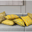 GobekUsa Baroque Floral Geometry Jacquard Cushion Covers - European Classical Decor, 45x45cm