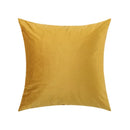 GobekUsa Embroidered Flora Cotton Canvas Pillow Cover 30x50cm Yellow Zigzag Sham
