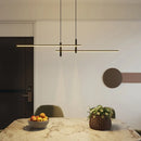 GobekUsa Black Gold Nordic LED Pendant Chandelier for Dining Table - Modern Minimalist Design