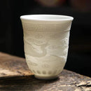GobekUsa Bone China Tea Cup Set | Cute Goat Fat Jade Ceramic Teacups & Mugs