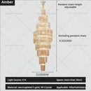 GobekUsa Crystal Chandelier for Penthouse Villa Living Room - Modern Light Luxury Design