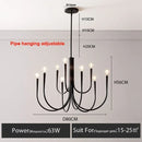 GobekUsa Gold Metal Chandelier: Modern Nordic LED Lighting for Living Room, Kitchen, Dining Room