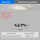 Modern Ring LED Pendant Light in Black or White