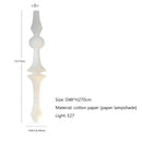 GobekUsa Japanese Cotton Paper Pendant Lamp Wabi Sabi Chandelier with E27 Bulb