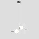 GobekUsa Brass/Black Glass Ball LED Pendant Lights Modern Bedroom Living Room Hanging Lamps