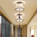 GobekUsa Lotus Chinese Chandelier Ceiling Lamp Simple Corridor Painting LED Lighting