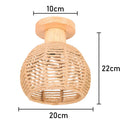 GobekUsa Hemp Rope Ceiling Chandelier for Bedroom Living Room Kitchen LED