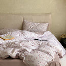 GobekUsa Egyptian Cotton Print Bedding Set - Queen King Ru Size Sheets Pillowcases Blanket Cover