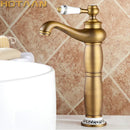GobekUsa Antique Bronze Brass Basin Faucet - Luxury Europe Style Mixer Tap