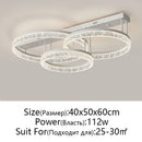 GobekUsa LED Ring Chandelier with Remote Control - Modern Ceiling Lamp for Home Décor