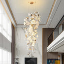GobekUsa Gingko Leaf Ceramic Chandelier: Modern Nordic Living Room & Hotel Lobby Lighting