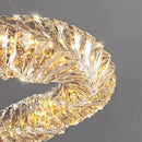 GobekUsa Crystal LED Pendant Lights | Dimmable Ring Hanging Lamp | Modern Luxury Decor Fixtures
