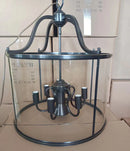 Vintage Copper Birdcage Glass Pendant Light