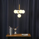 GobekUsa Golden Glass Balls Chandelier Ceiling Light for Elegant Home Decor