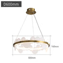 GobekUsa Acrylic Ceiling Chandelier Modern Home Decor Hanging Lamp Indoor Lighting