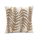 GobekUsa Leaves Embroidered Pillow Cover - 45*45 Decorative Cushion for Living Room