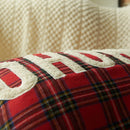 GobekUsa Christmas Plaid Print Pillow Case Set - Festive Holiday Home Decor