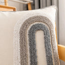 GobekUsa Boho Style Grey Abstract Cushion Cover for Home Decoration