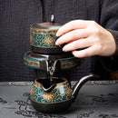 GobekUsa Ceramic Kung Fu Tea Set with Custom Logo - Luxury Teaware Gift