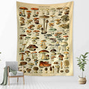 GobekUsa Cactus & Mushroom Girl Tapestry - Hippie Boho Psychedelic Wall Art Decor