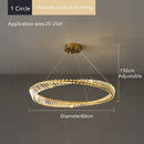 GobekUsa Crystal LED Chandelier for Home Dining Room Kitchen Gold Lustres