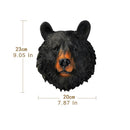 GobekUsa Animal Head Wall Hanger: Decorative Resin Wildlife Hook Rack Statue