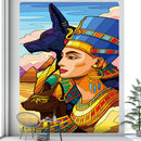 GobekUsa Egyptian Psychedelic Murals Tapestry Wall Hanging Hippie Bohemian Tarot Decor